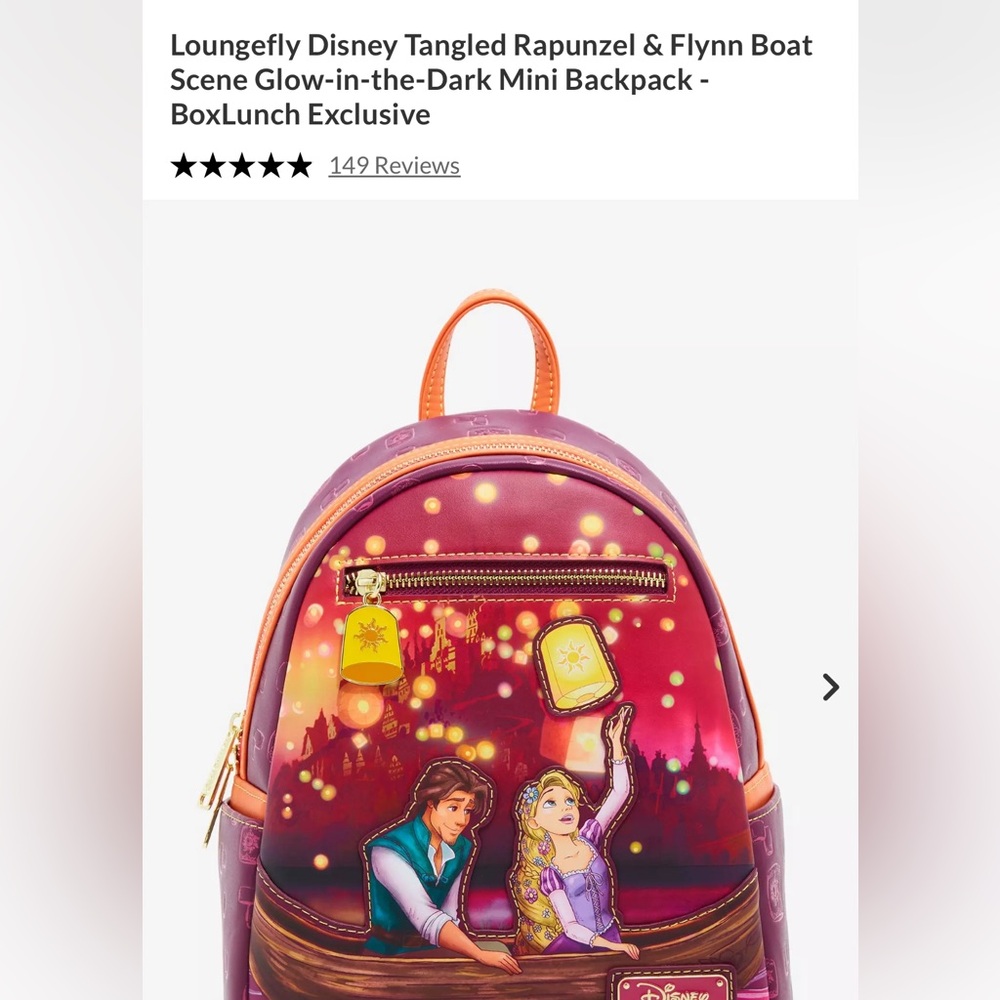 Loungefly Disney Rapunzel Lantern Scene Mini Backpack - Picture 10 of 10